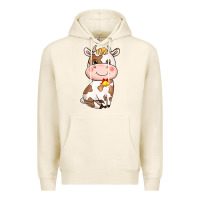 Tofu Cartoon Cow Premium Hoodie - HowdyJamesFarm