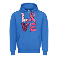 True Royal Western Breast Cancer Love Zipper Hoodie - RanaPortraitStore