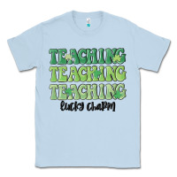 Dusty Blue teaching lucky charm Classic Tee - MaliasSmallBusiness