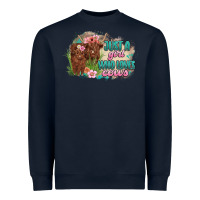Navy just a girl who loves cows Heavyweight Sweatshirt - MaliasSmallBusiness