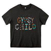 Asphalt stay wild gypsy child Heavy Core Tee - CowhideDigitalArt