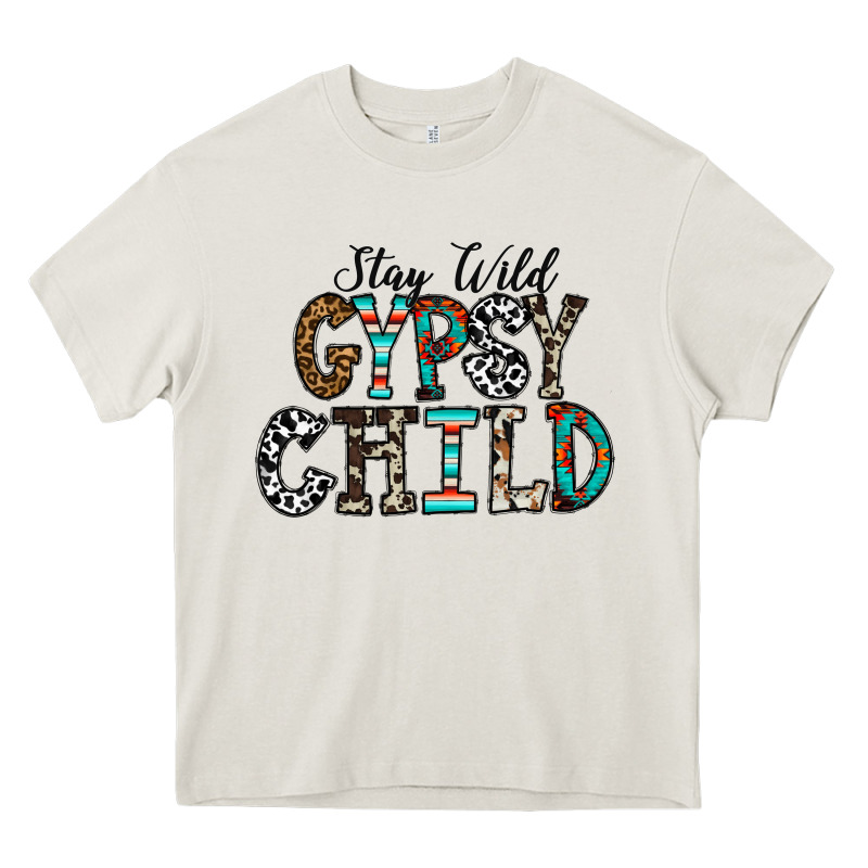 Stay Wild Gypsy Child Heavy Core Tee by CowhideDigitalArt | Teevron