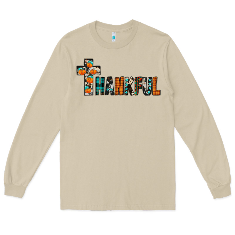 Thankful Long Sleeve Tee by JahusDesignShop | Teevron
