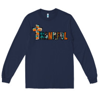 Navy thankful Long Sleeve Tee - JahusDesignShop