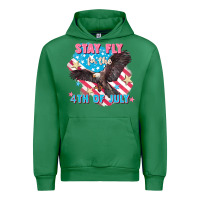 Emerald Stay fly for the 4th of July Urban Hoodie - FaDigitalArtStudio
