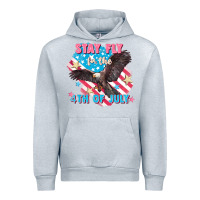 Heather Grey Stay fly for the 4th of July Urban Hoodie - FaDigitalArtStudio