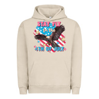 Pigment French Oak Stay fly for the 4th of July Urban Hoodie - FaDigitalArtStudio