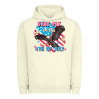 Pigment Pistachio Stay fly for the 4th of July Urban Hoodie - FaDigitalArtStudio