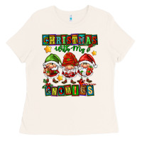 Christmas With My Gnomies Ladies Tee | Teevron