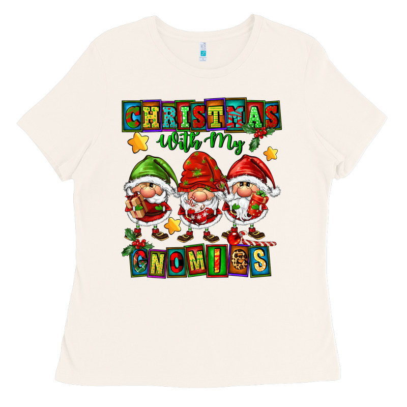 Christmas With My Gnomies Ladies Tee by FaDigitalArtStudio | Teevron