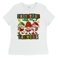 White christmas with my gnomies Ladies Tee - FaDigitalArtStudio