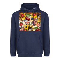 Navy summer ice cream with fruits Heavyweight Hoodie - TumblerDesignByShophia
