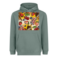 Sage summer ice cream with fruits Heavyweight Hoodie - TumblerDesignByShophia
