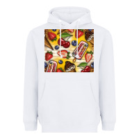 White summer ice cream with fruits Heavyweight Hoodie - TumblerDesignByShophia