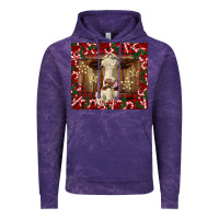 Cloud Purple christmas heifer with candy canes Vintage Hoodie - BarkalooDesign