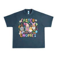 Midnight Navy easter  with my gnomies Urban Heavy Tee - MaliasSmallBusiness