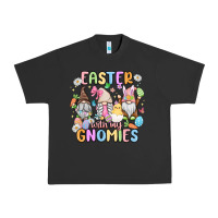 Pigment Black easter  with my gnomies Urban Heavy Tee - MaliasSmallBusiness