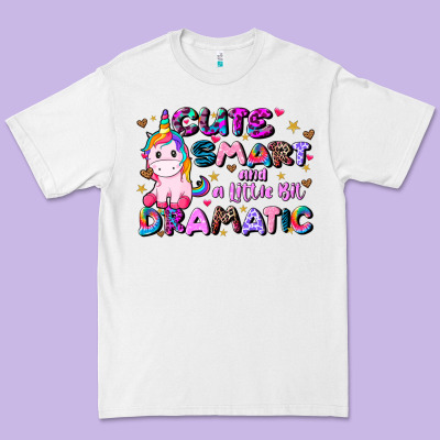 Cute Smart And A Little Bit Dramatic Premium Tee Designed By Jahusdesignshop