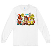 White sports gnomies Long Sleeve Tee - NancyCooperArtShop
