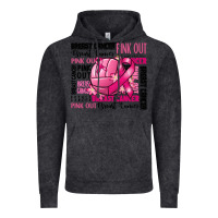 Vintage Black volleyball pink out breast cancer Vintage Hoodie - RanaPortraitStore