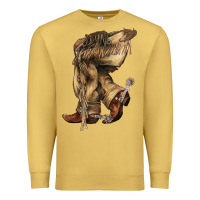 Antique Gold Cowboy boots western Premium Sweatshirt - HowdyJamesFarm