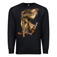 Black Cowboy boots western Premium Sweatshirt - HowdyJamesFarm