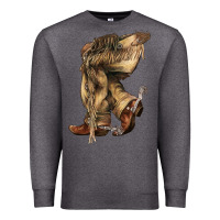 Charcoal Heather Cowboy boots western Premium Sweatshirt - HowdyJamesFarm