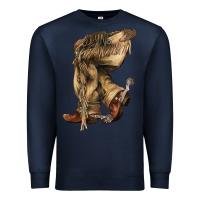 Navy Cowboy boots western Premium Sweatshirt - HowdyJamesFarm