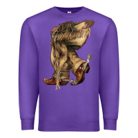 Purple Cowboy boots western Premium Sweatshirt - HowdyJamesFarm