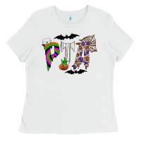 White pta Ladies Tee - CowhideDigitalArt