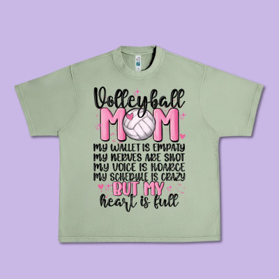 Volleyball Mom Urban Heavy Tee Designed By Maliassmallbusiness