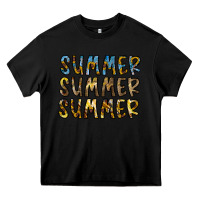 Black summer summer Heavy Core Tee - CowhideDigitalArt