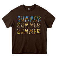 Chocolate Brown summer summer Heavy Core Tee - CowhideDigitalArt