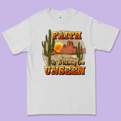 Faith Is Trusting The Unseen Premium Tee Designed By Jahusdesignshop