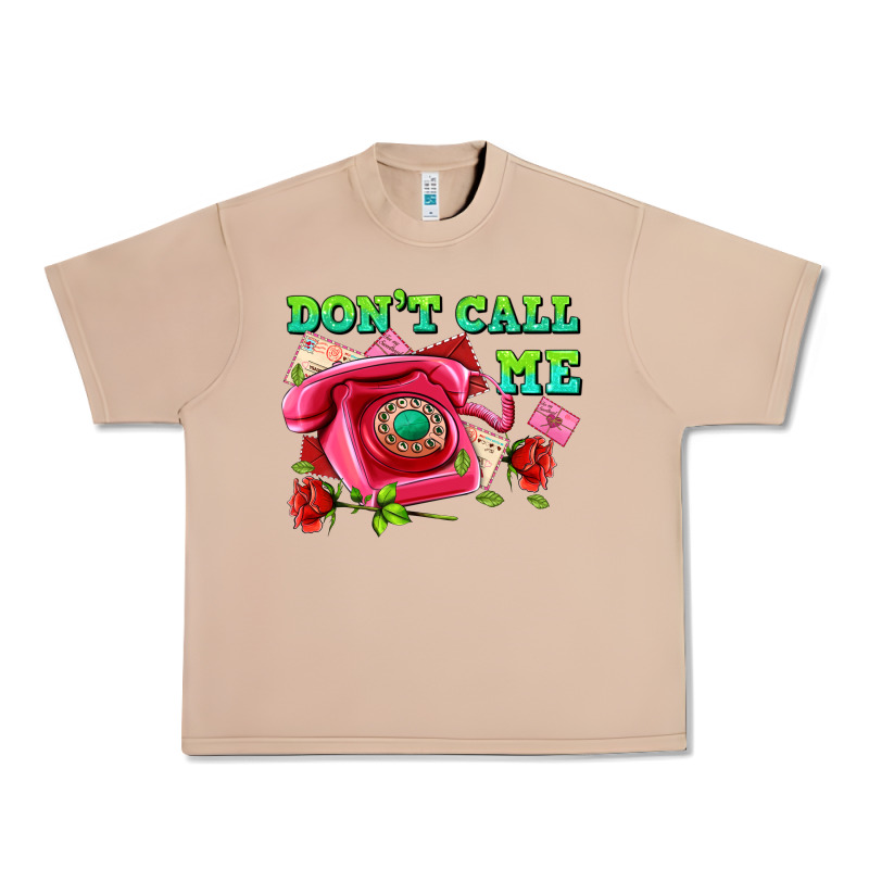 Dont Call Me With Pink Phone And Letters Urban Heavy Tee by AdoDesignShop | Teevron