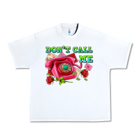 White dont call me with pink phone and letters Urban Heavy Tee - AdoDesignShop
