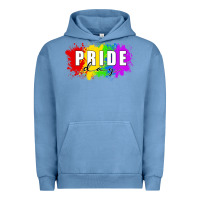 Pigment Pebble Blue Pride Day Urban Hoodie - FaDigitalArtStudio