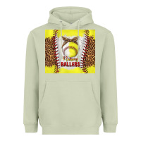 Matcha raising ballers with baseball and softball leopard tumbler tbs Heavyweight Hoodie - TumblerDesignByShophia