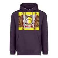 Plum raising ballers with baseball and softball leopard tumbler tbs Heavyweight Hoodie - TumblerDesignByShophia