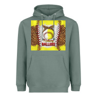 Sage raising ballers with baseball and softball leopard tumbler tbs Heavyweight Hoodie - TumblerDesignByShophia