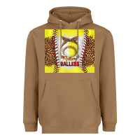 Toasted Coconut raising ballers with baseball and softball leopard tumbler tbs Heavyweight Hoodie - TumblerDesignByShophia