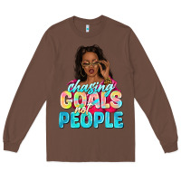Chestnut chasing goals not people Long Sleeve Tee - NancyCooperArtShop
