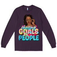 Plum chasing goals not people Long Sleeve Tee - NancyCooperArtShop