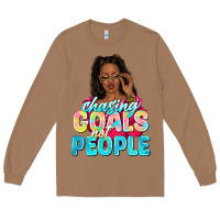 Toasted Coconut chasing goals not people Long Sleeve Tee - NancyCooperArtShop