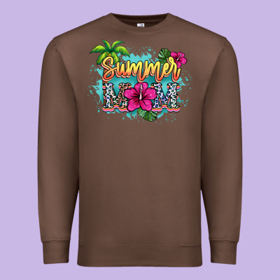 Summer Mom Premium Sweatshirt Designed By Howdyjamesfarm