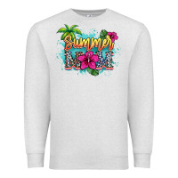 Oatmeal Heather Summer Mom Premium Sweatshirt - HowdyJamesFarm