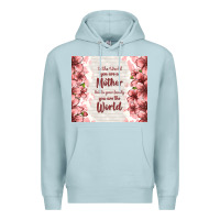 Blue Mist to the world you are a mother but to your family y Premium Hoodie - TumblerDesignByShophia
