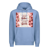 Colony Blue to the world you are a mother but to your family y Premium Hoodie - TumblerDesignByShophia