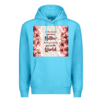 Ocean Blue to the world you are a mother but to your family y Premium Hoodie - TumblerDesignByShophia