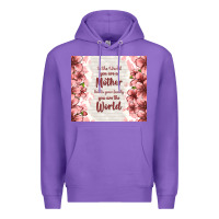 Purple to the world you are a mother but to your family y Premium Hoodie - TumblerDesignByShophia
